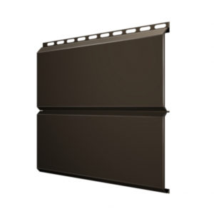 Металлический сайдинг ЕвроБрус Полиэстер RAL8019 0,4 мм